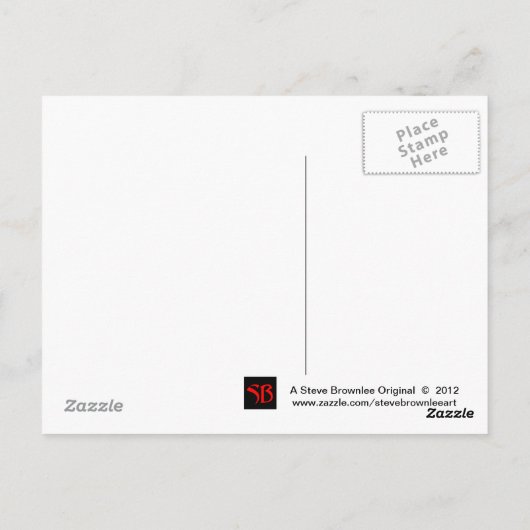 Briefkaart Ghosted Estate Halloween (Achterkant)