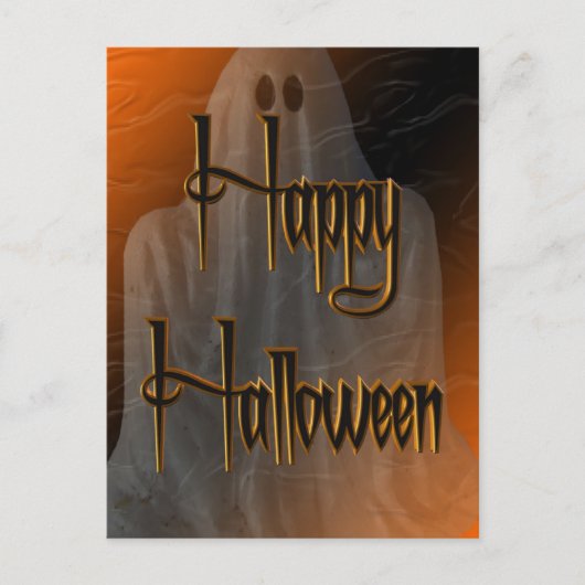 Briefkaart Ghosted Happy Halloween (Voorkant)