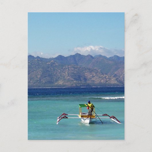 Briefkaart Gilli Islands Boat (Voorkant)