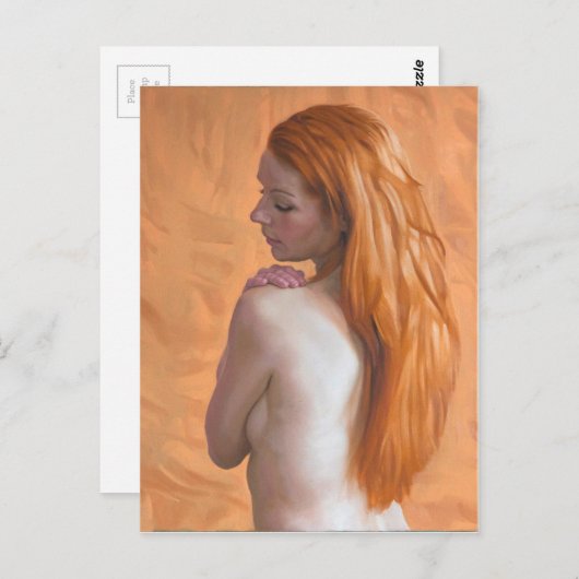 Briefkaart Ginger Girl (Voorkant / Achterkant)