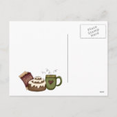 Briefkaart-Gingerbread Hot Chocolate Christmas Feestdagenkaart (Achterkant)
