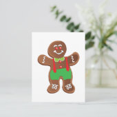 BRIEFKAART GINGERBREAD MAN (Staand voorkant)