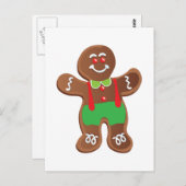 BRIEFKAART GINGERBREAD MAN (Voorkant / Achterkant)