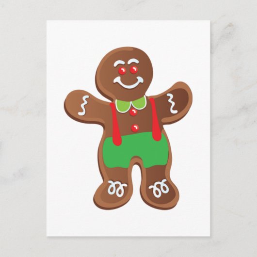 BRIEFKAART GINGERBREAD MAN (Voorkant)