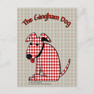 Briefkaart Gingham Dog