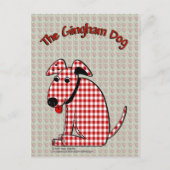 Briefkaart Gingham Dog (Voorkant)