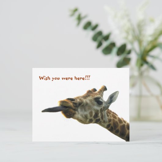 BRIEFKAART - GIRAFFE (Staand voorkant)