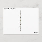 Briefkaart Giraffe toewijzen (Achterkant)