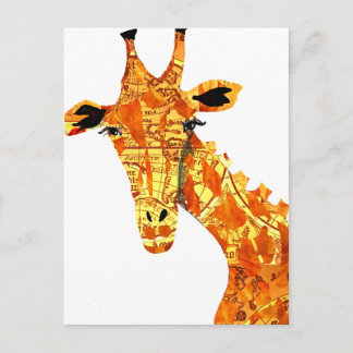 Briefkaart Giraffe toewijzen