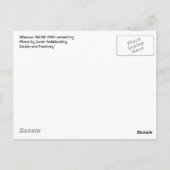 Briefkaart Glamor Girl (Achterkant)