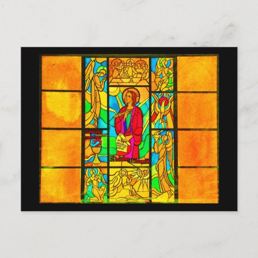 Briefkaart-Glas in lood-1 Briefkaart (Voorkant)