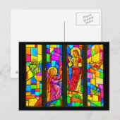 Briefkaart-Glas in lood-4 Briefkaart (Voorkant / Achterkant)
