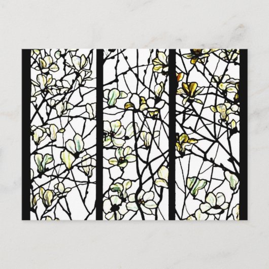 Briefkaart-Glas in lood-Louis Tiffany 10 Briefkaart (Voorkant)