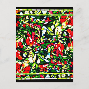 Briefkaart-Glas in lood-Louis Tiffany 11 Briefkaart