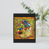 Briefkaart-Glas in lood-Louis Tiffany 12 Briefkaart (Staand voorkant)
