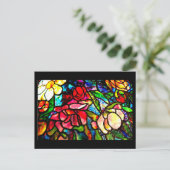 Briefkaart-Glas in lood-Louis Tiffany 18 Briefkaart (Staand voorkant)