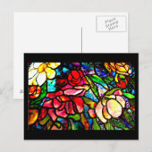 Briefkaart-Glas in lood-Louis Tiffany 18 Briefkaart (Voorkant / Achterkant)