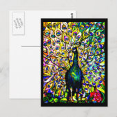 Briefkaart-Glas in lood-Louis Tiffany 19 Briefkaart (Voorkant / Achterkant)