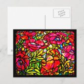 Briefkaart-Glas in lood-Louis Tiffany 20 Briefkaart (Voorkant / Achterkant)