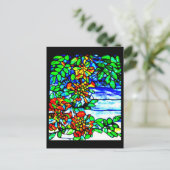 Briefkaart-Glas in lood-Louis Tiffany 2 Briefkaart (Staand voorkant)