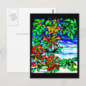 Briefkaart-Glas in lood-Louis Tiffany 2 Briefkaart (Voorkant / Achterkant)