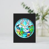 Briefkaart-Glas in lood-Louis Tiffany 3 Briefkaart (Staand voorkant)