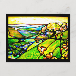 Briefkaart-Glas in lood-Louis Tiffany 5 Briefkaart
