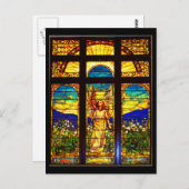 Briefkaart-Glas in lood-Tiffany 10 Briefkaart (Voorkant / Achterkant)