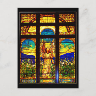 Briefkaart-Glas in lood-Tiffany 10 Briefkaart