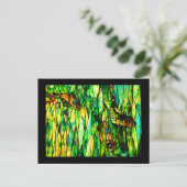 Briefkaart-Glas in lood-Tiffany 13 Briefkaart (Staand voorkant)