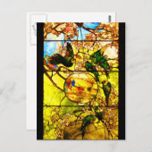 Briefkaart-Glas in lood-Tiffany 1 Briefkaart (Voorkant / Achterkant)