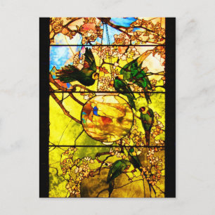 Briefkaart-Glas in lood-Tiffany 1 Briefkaart