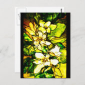 Briefkaart-Glas in lood-Tiffany 2 Briefkaart (Voorkant / Achterkant)