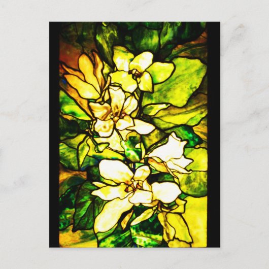 Briefkaart-Glas in lood-Tiffany 2 Briefkaart (Voorkant)