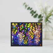 Briefkaart-Glas in lood-Tiffany 4 Briefkaart (Staand voorkant)