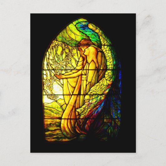 Briefkaart-Glas in lood-Tiffany 7 Briefkaart (Voorkant)