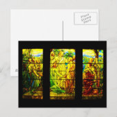 Briefkaart-Glas in lood-Tiffany 8 Briefkaart (Voorkant / Achterkant)