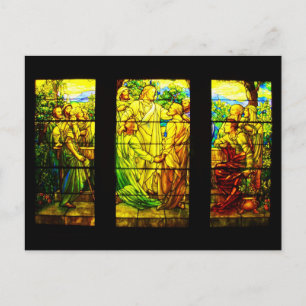 Briefkaart-Glas in lood-Tiffany 8 Briefkaart