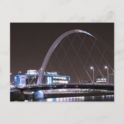 Briefkaart Glasgow Squinty Bridge (Voorkant)