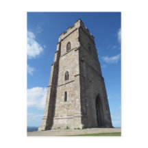Briefkaart Glastonbury Tor Tower