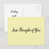 Briefkaart: Glimmen en niet stoppen. Briefkaart (Voorkant / Achterkant)