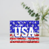 Briefkaart Glitz USA (Staand voorkant)