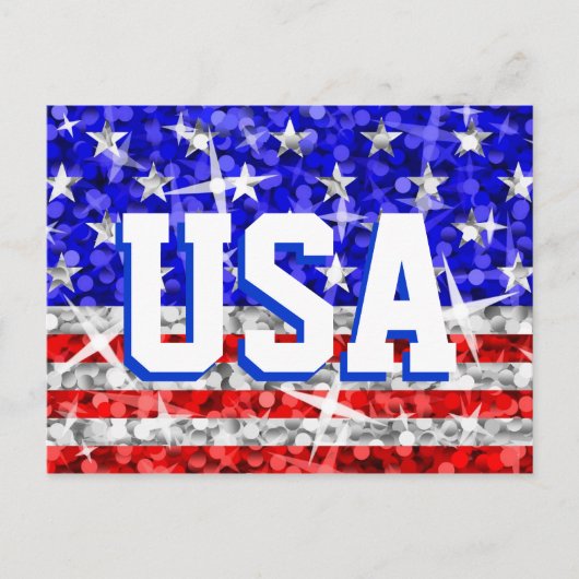 Briefkaart Glitz USA (Voorkant)