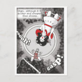 briefkaart "Goedkoper en sneller dan divorce" (Voorkant)