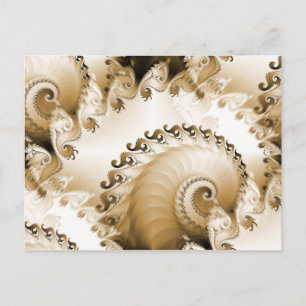 Briefkaart Golden Beach Shell