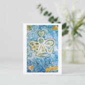 Briefkaart Golden Blue Angel (Staand voorkant)