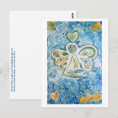 Briefkaart Golden Blue Angel (Voorkant / Achterkant)