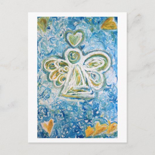 Briefkaart Golden Blue Angel (Voorkant)