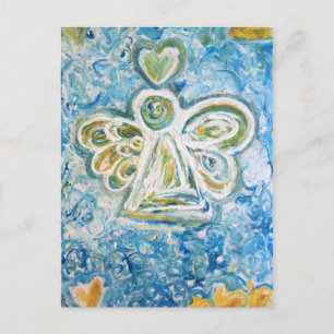 Briefkaart Golden Blue Angel