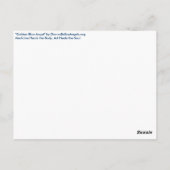 Briefkaart Golden Blue Angel (Achterkant)